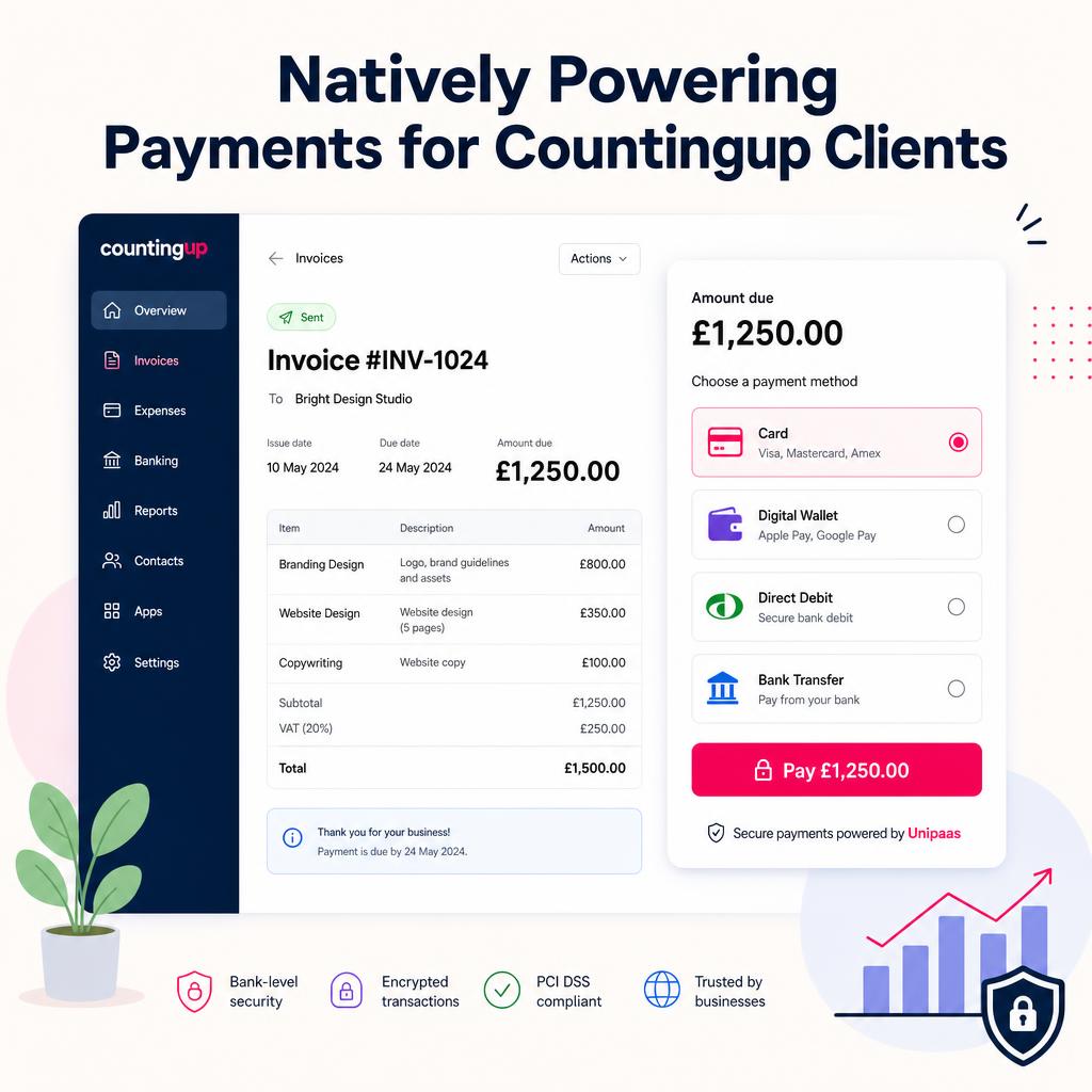 Natively powering payments for Countingup clients